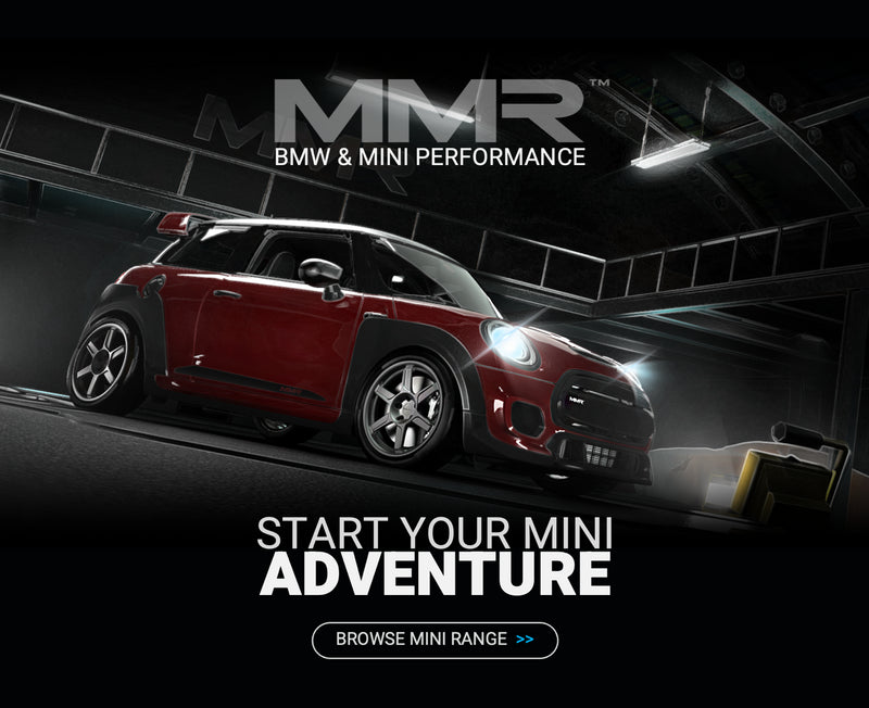 MMR Performance for Mini Cooper, Mini Cooper S, Mini Cooper S JCW F56 high performance tuning and upgrade modifications. Shop for the best performance aftermarket motorsport racing air intakes, gearshift paddles, lowering springs, wheels, brakes for Mini